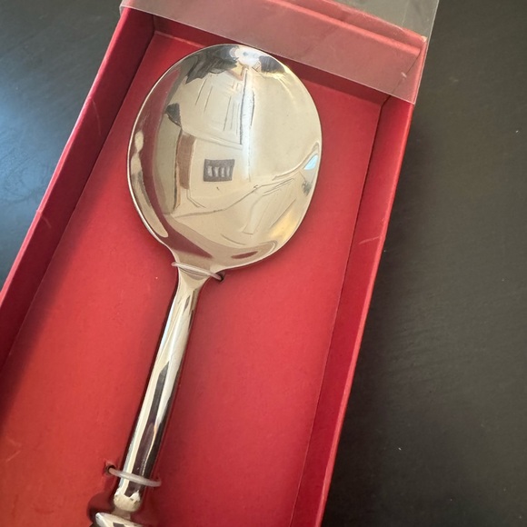 Tag Horn Handled Serving Spoon NEW - Picture 3 of 4
